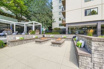 Outdoor firepit area